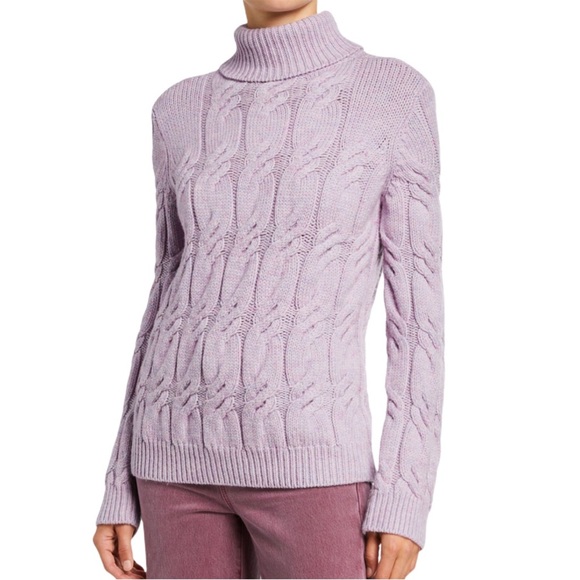 NWT J Brand Noella Wool Turtleneck Sweater Purple - Picture 1 of 12